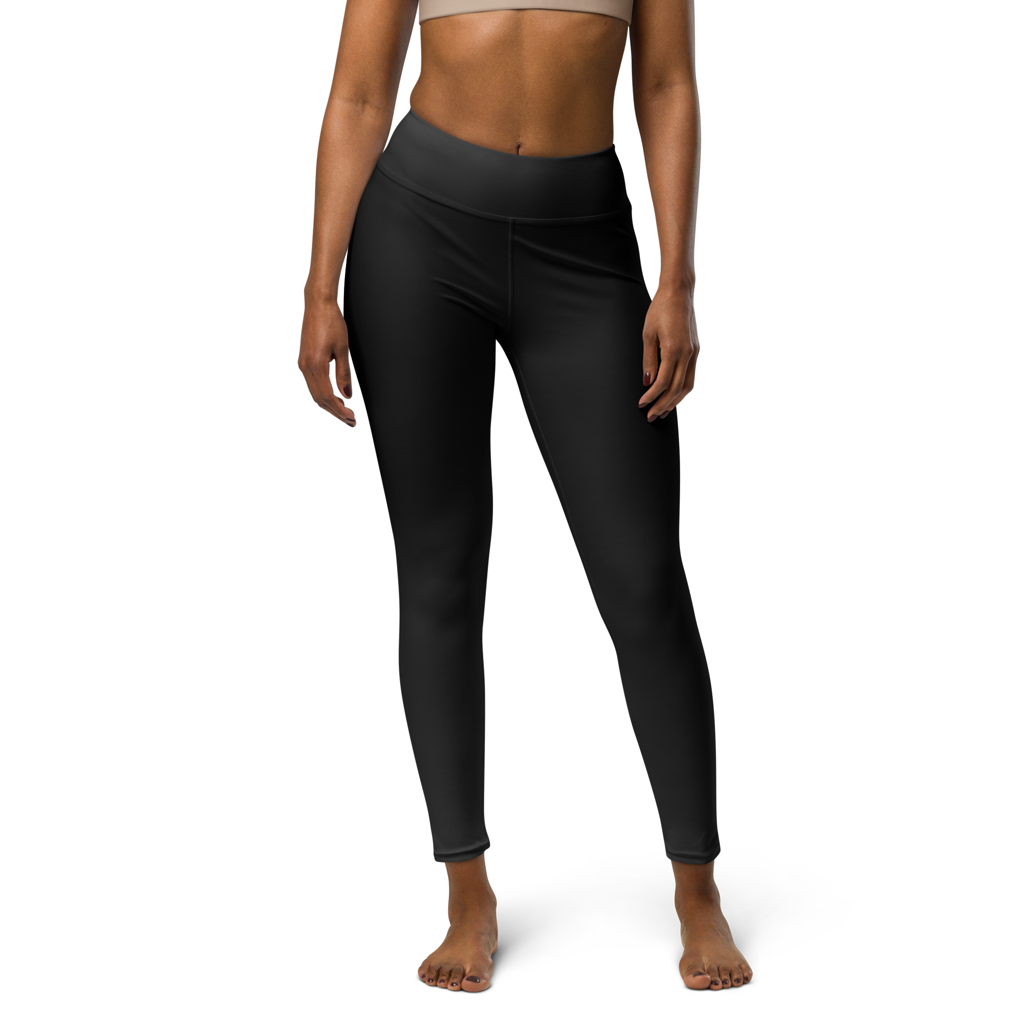 Black Faded High-Waist Leggings