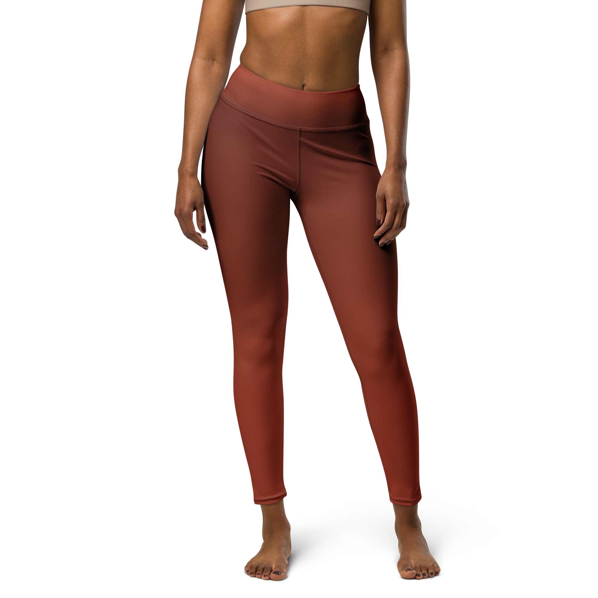 Faded - Terracotta High-Waist Leggings