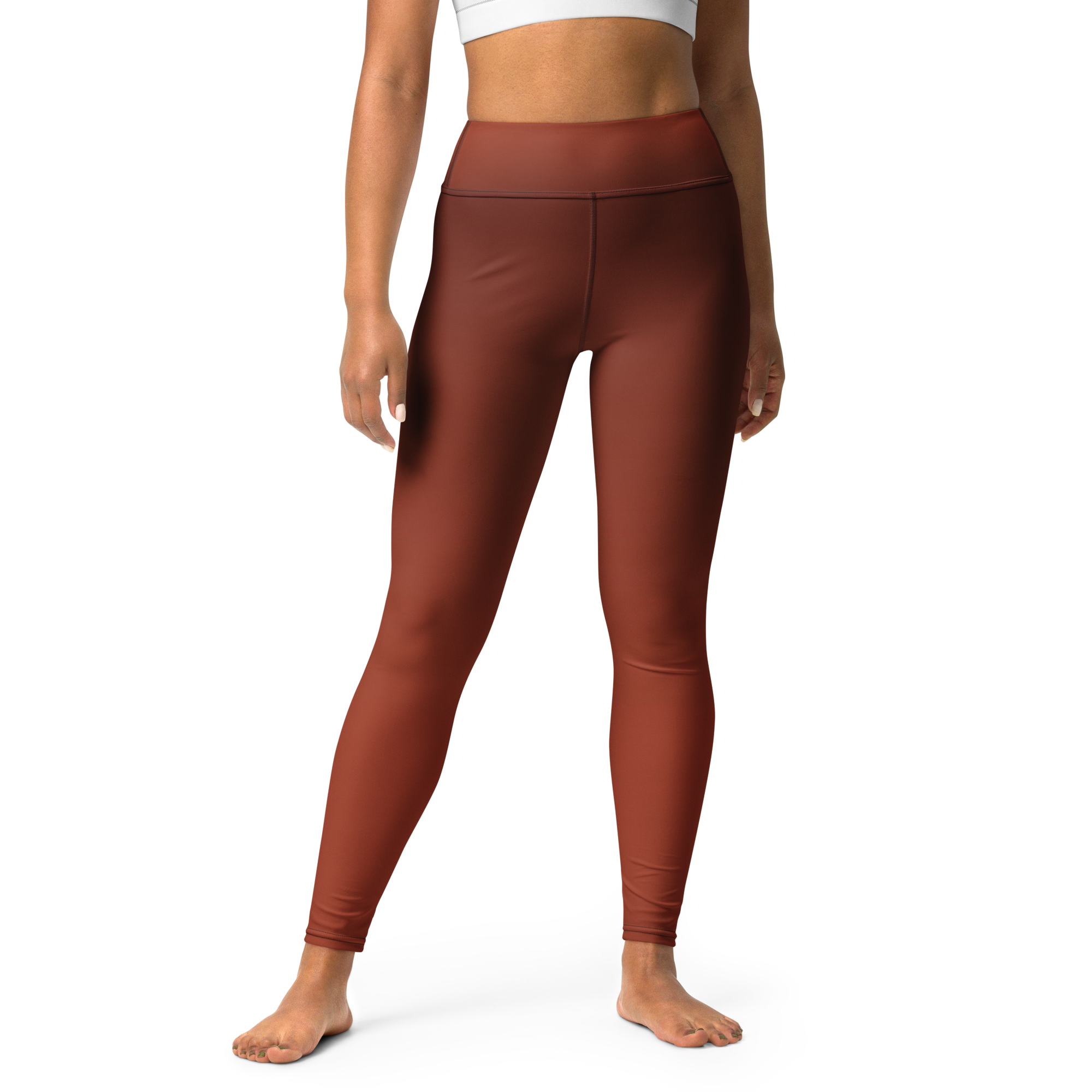 Faded - Terracotta High-Waist Leggings