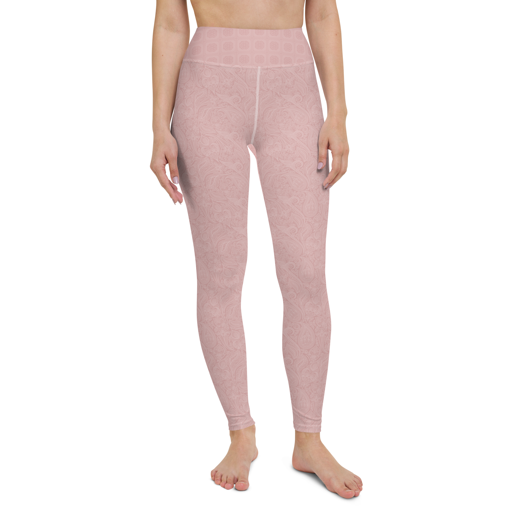 Rose Paisley High-Waist Leggings