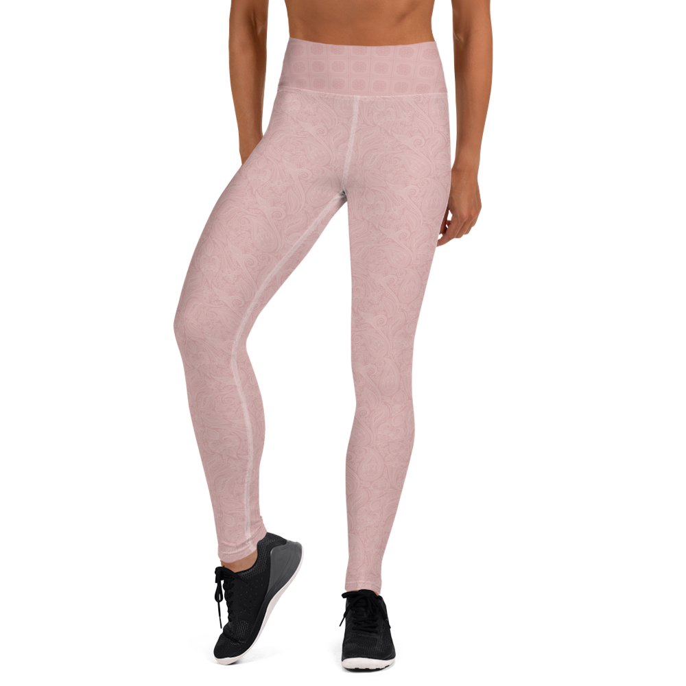 Rose Paisley High-Waist Leggings