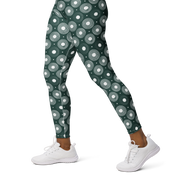 Infinite Circle - Green High-Waist Leggings