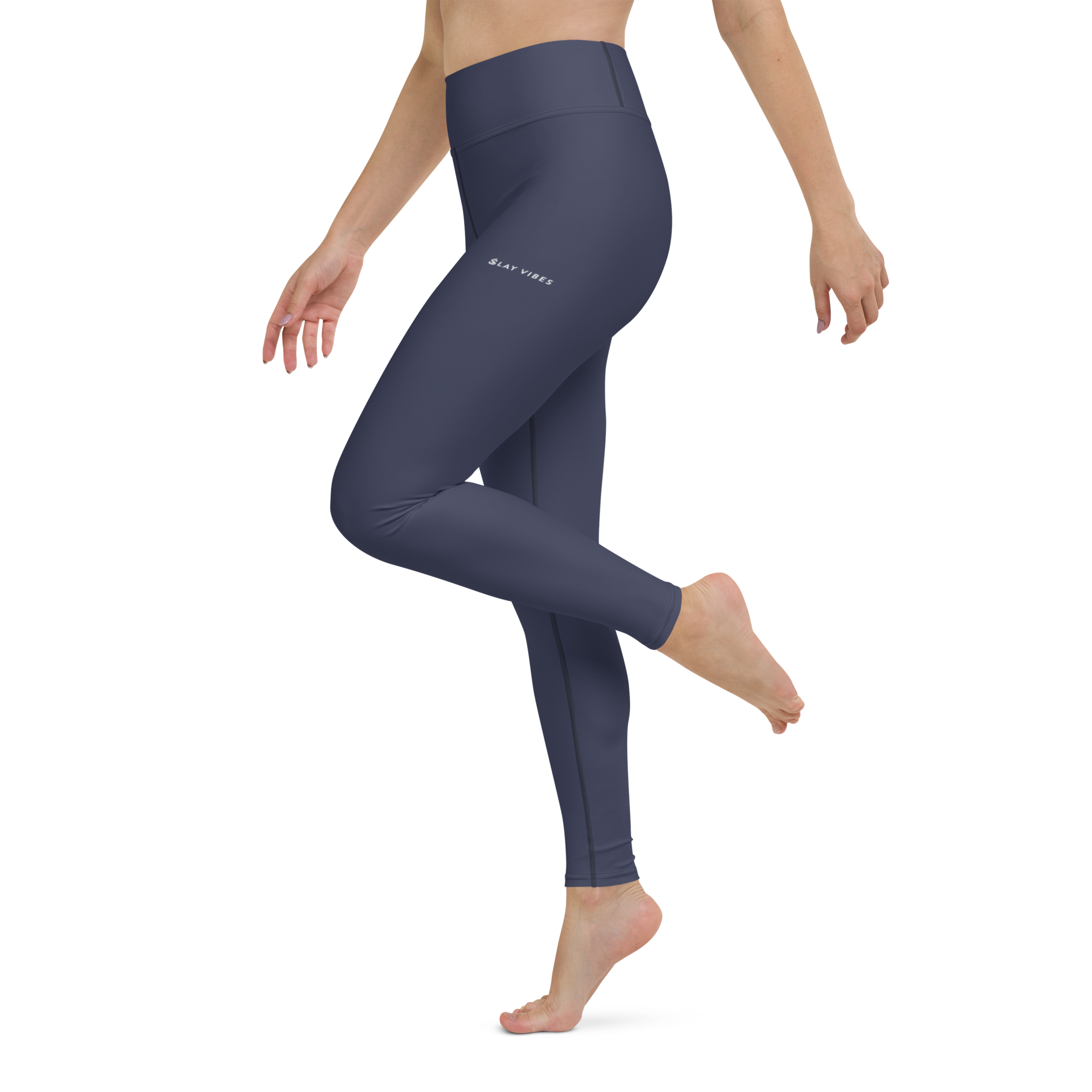 Basics - Navy High-Waist Leggings