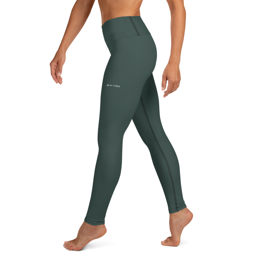 Basics - Green High-Waist Leggings