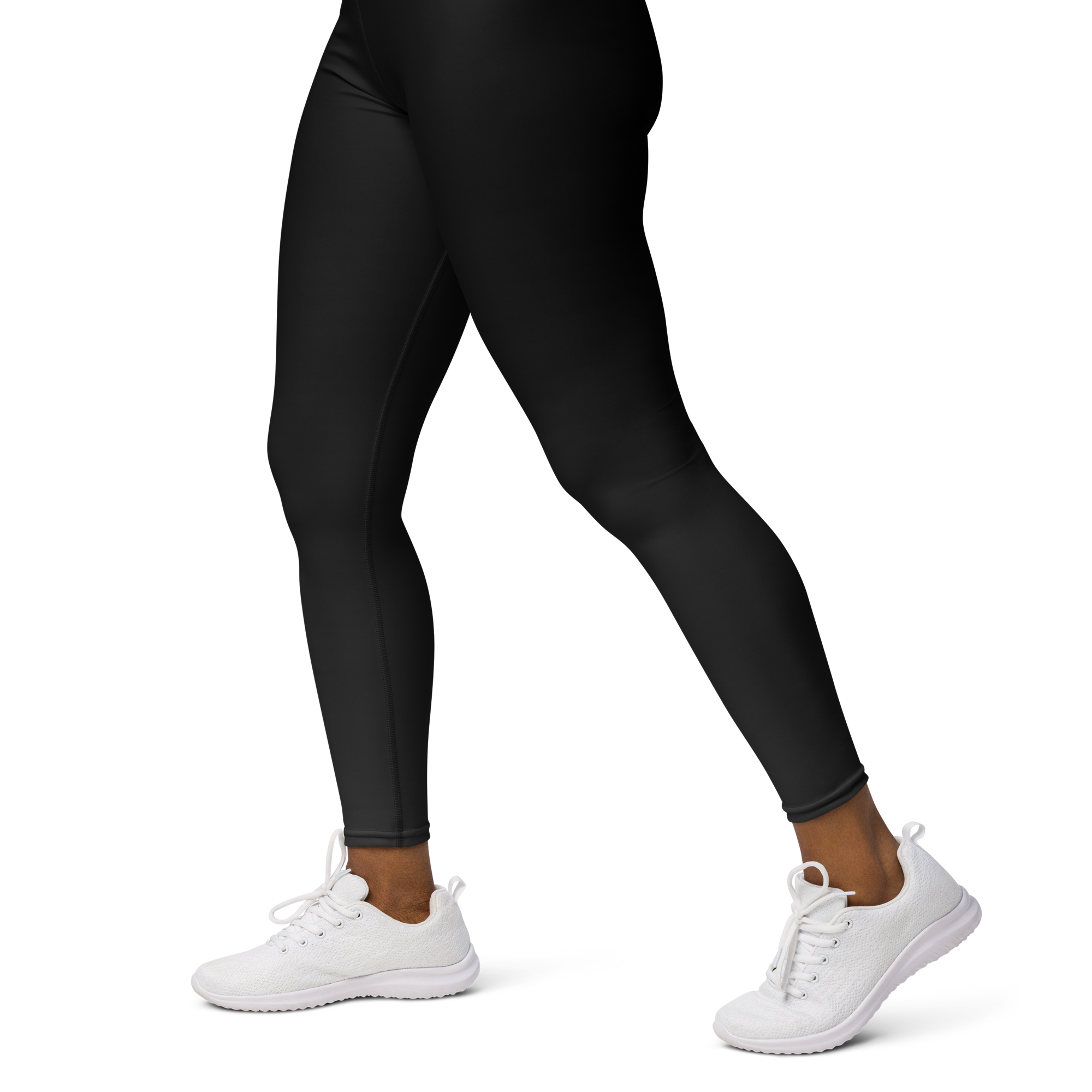 Black Faded High-Waist Leggings