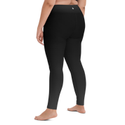 Black Faded High-Waist Leggings