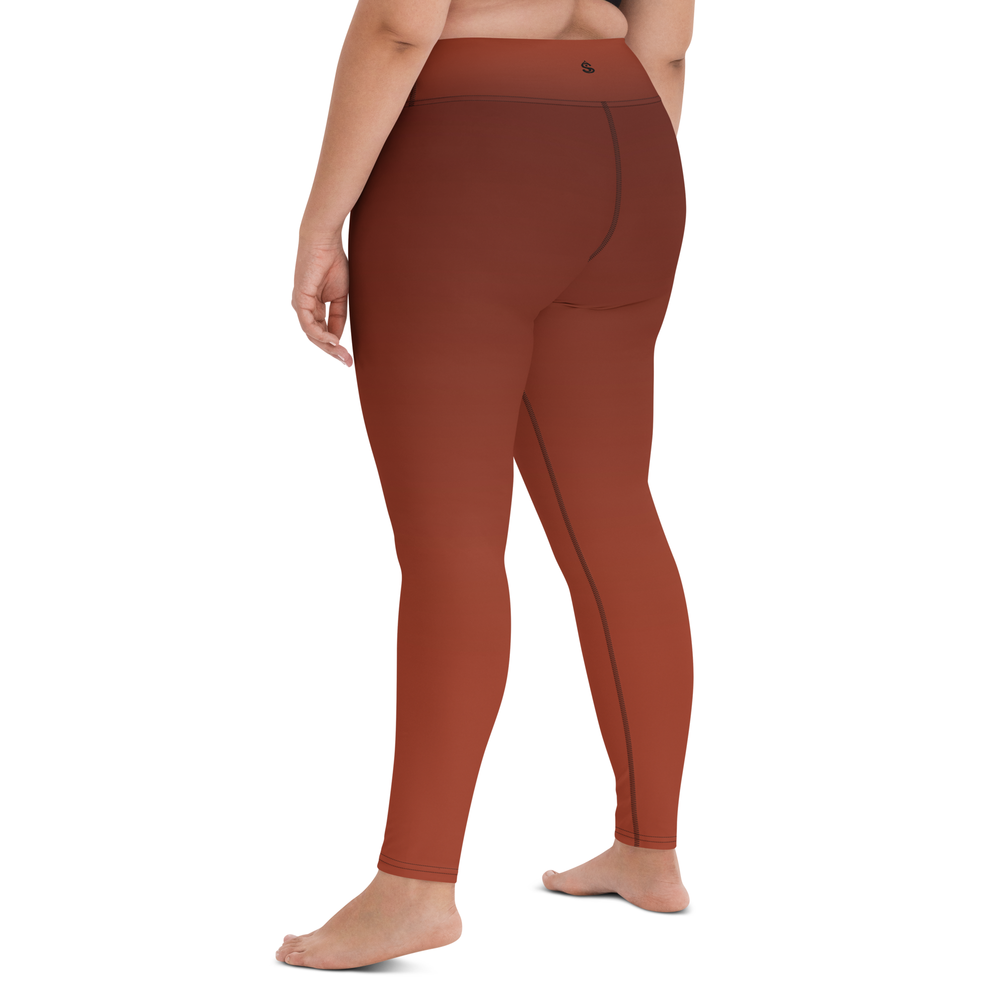 Faded - Terracotta High-Waist Leggings