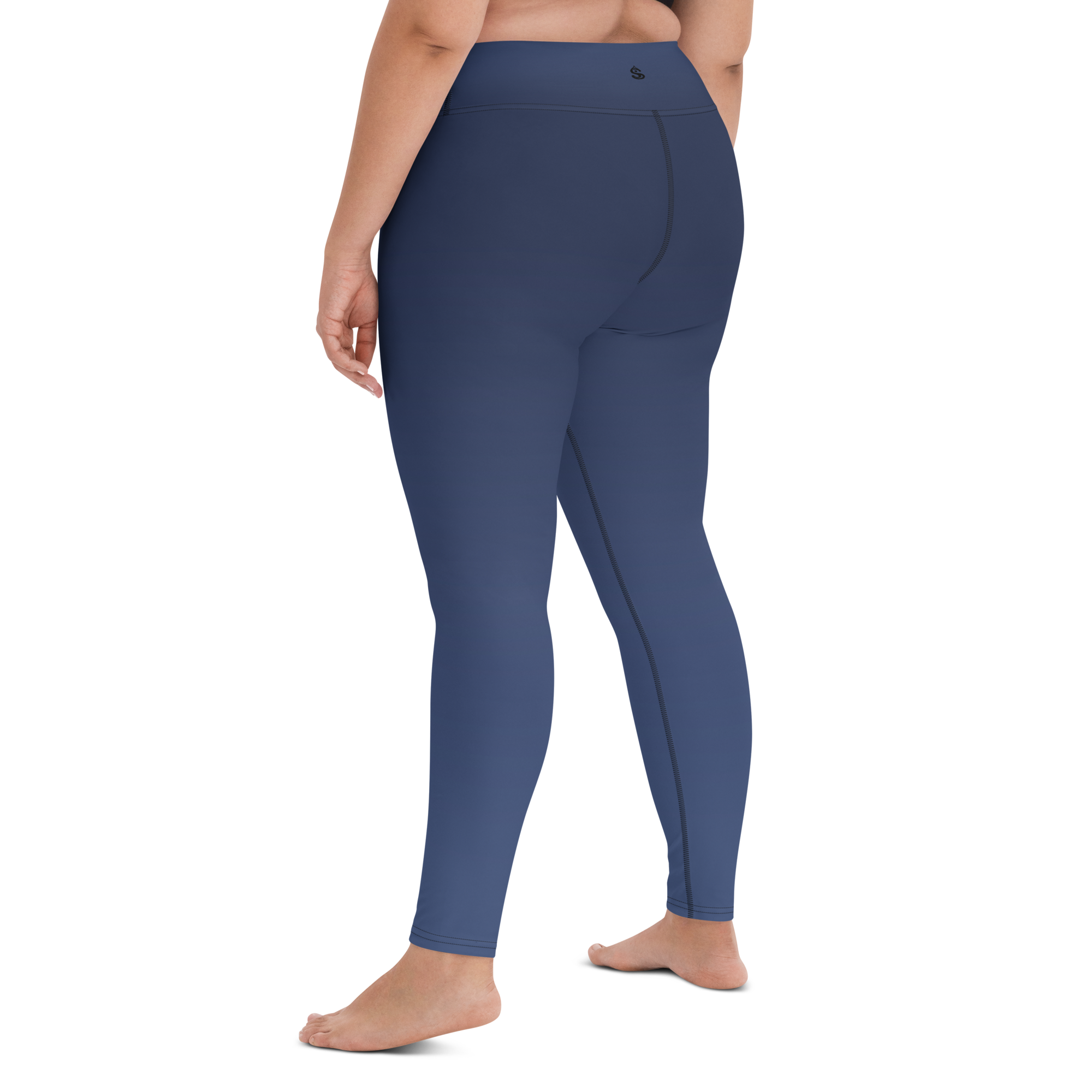 Navy Faded High-Waist Leggings