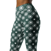 Infinite Circle - Green High-Waist Leggings