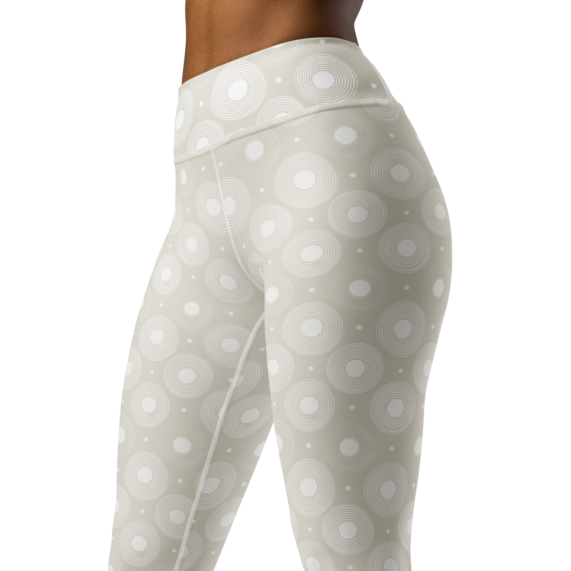 Infinite Circle - Bone High-Waist Leggings