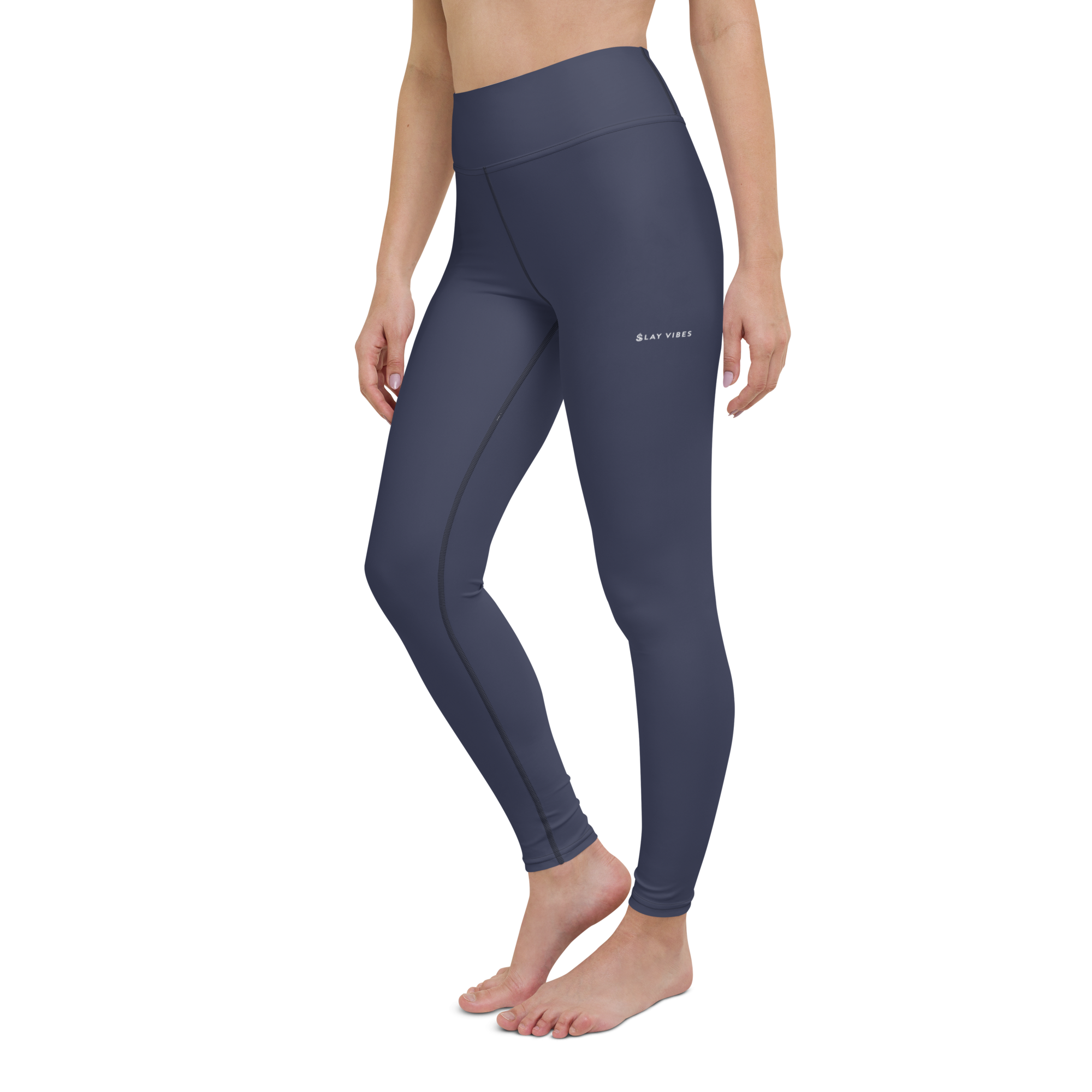 Basics - Navy High-Waist Leggings