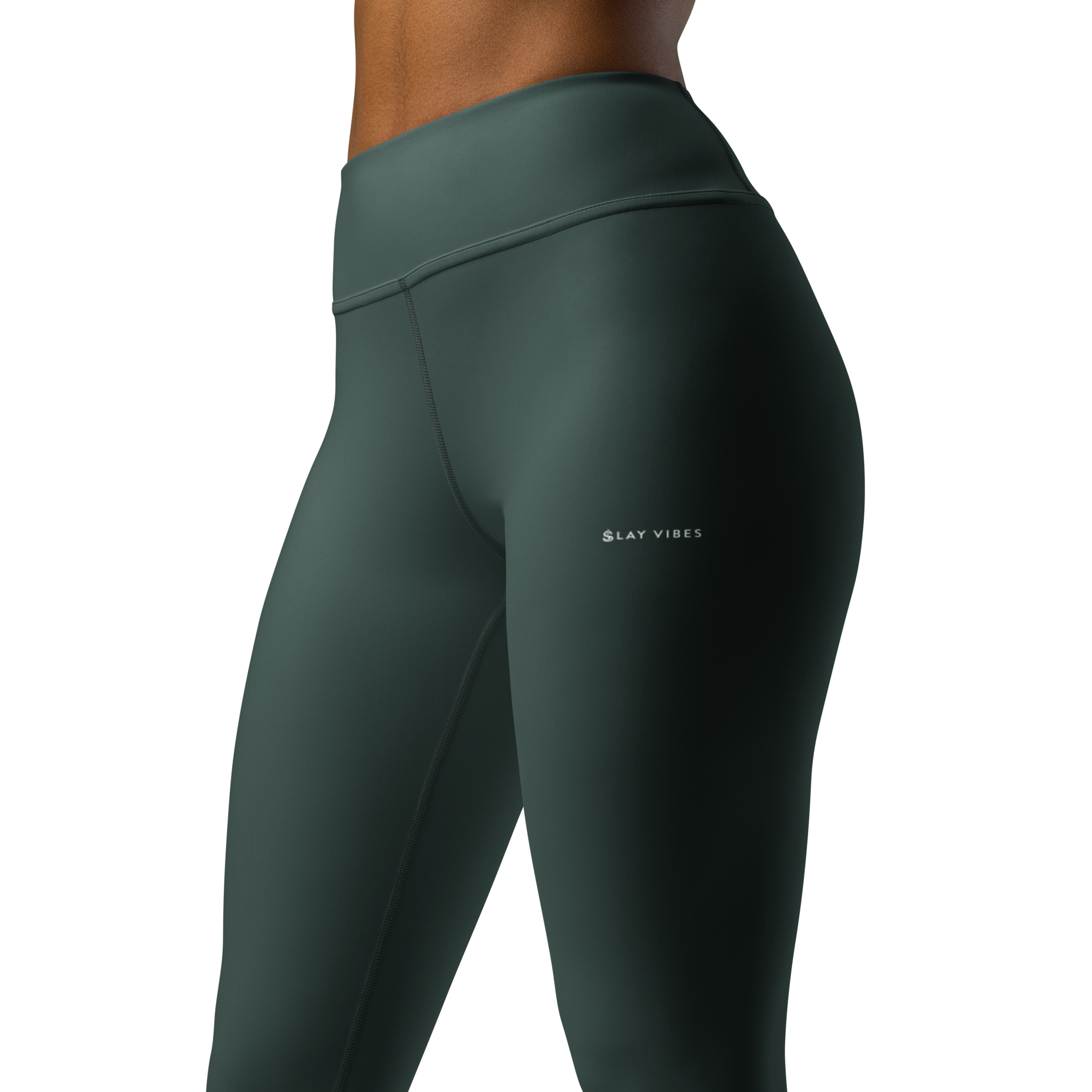 Basics - Green High-Waist Leggings