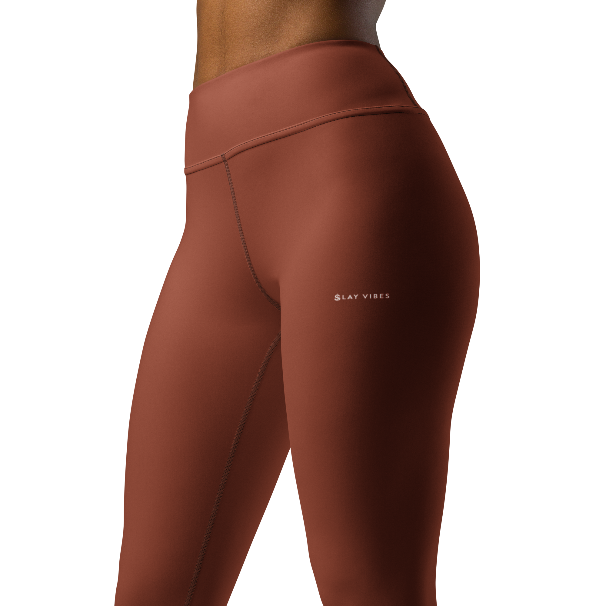 Basics - Terracotta High-Waist Leggings