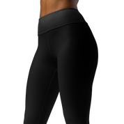 Black Faded High-Waist Leggings