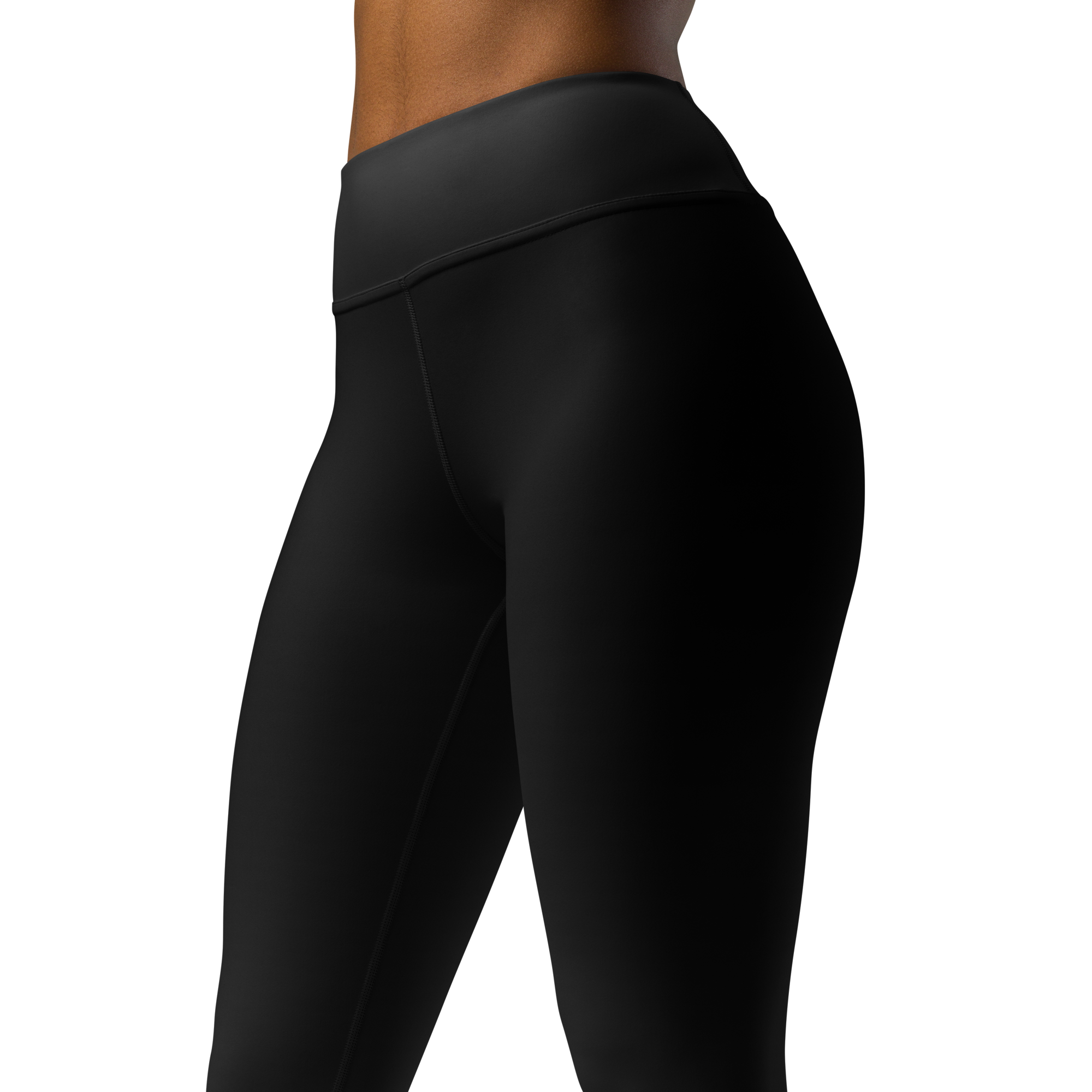 Black Faded High-Waist Leggings