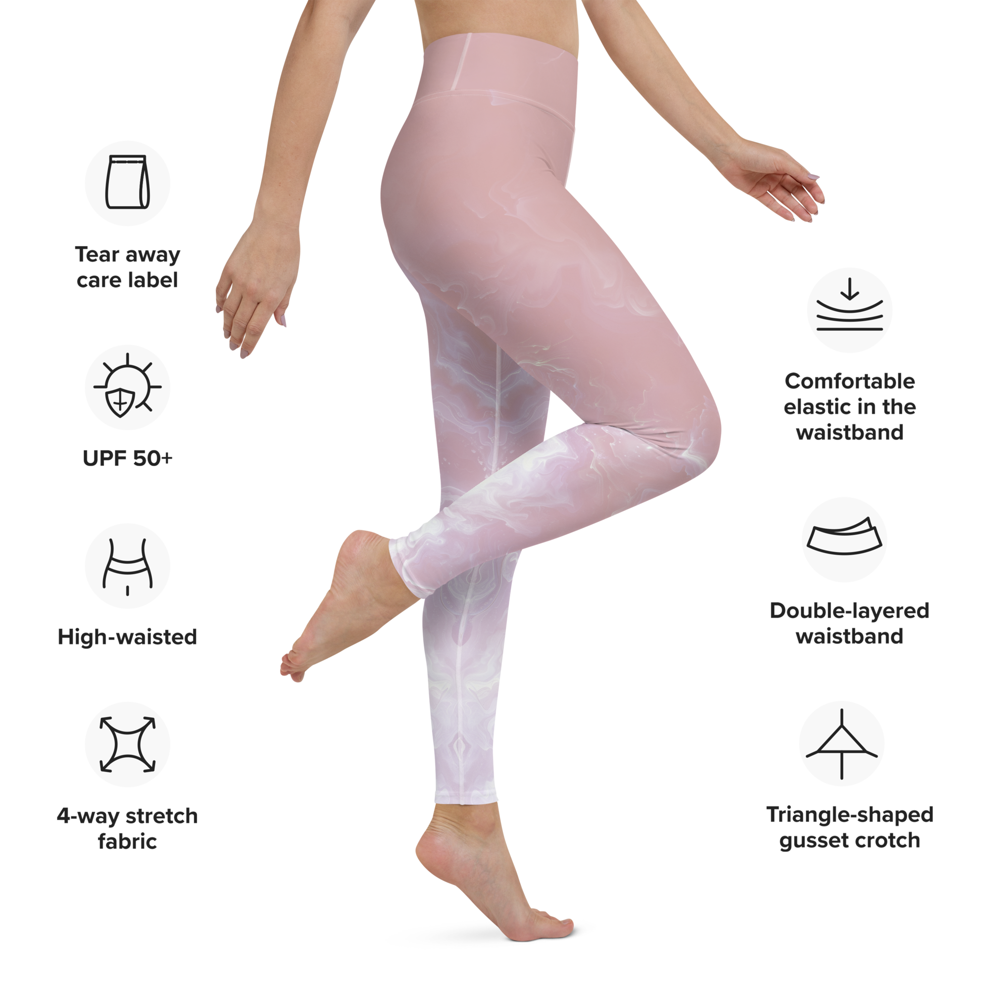 Awaken - Rose High-Waist Leggings