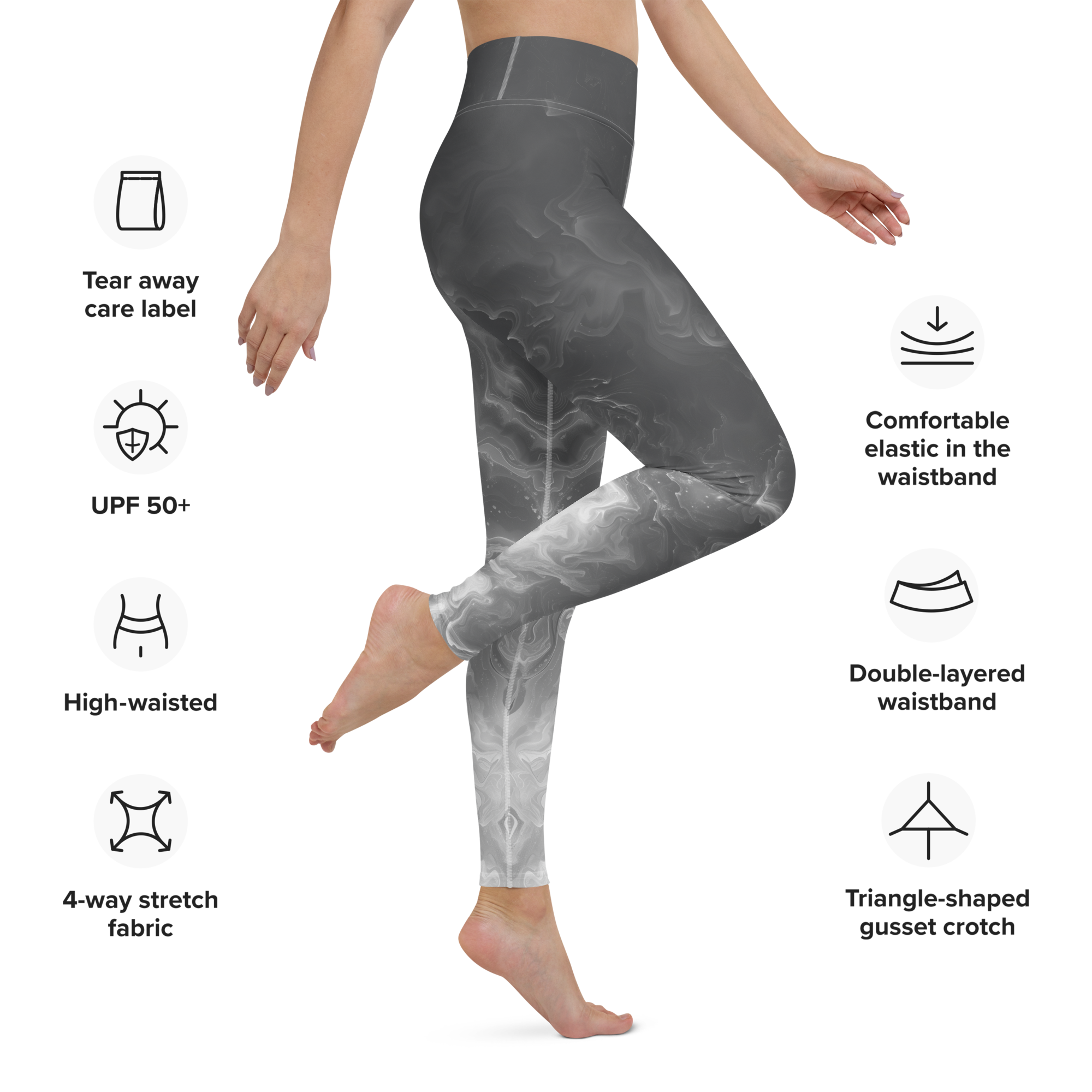 Awaken - Anthracite High-Waist Leggings