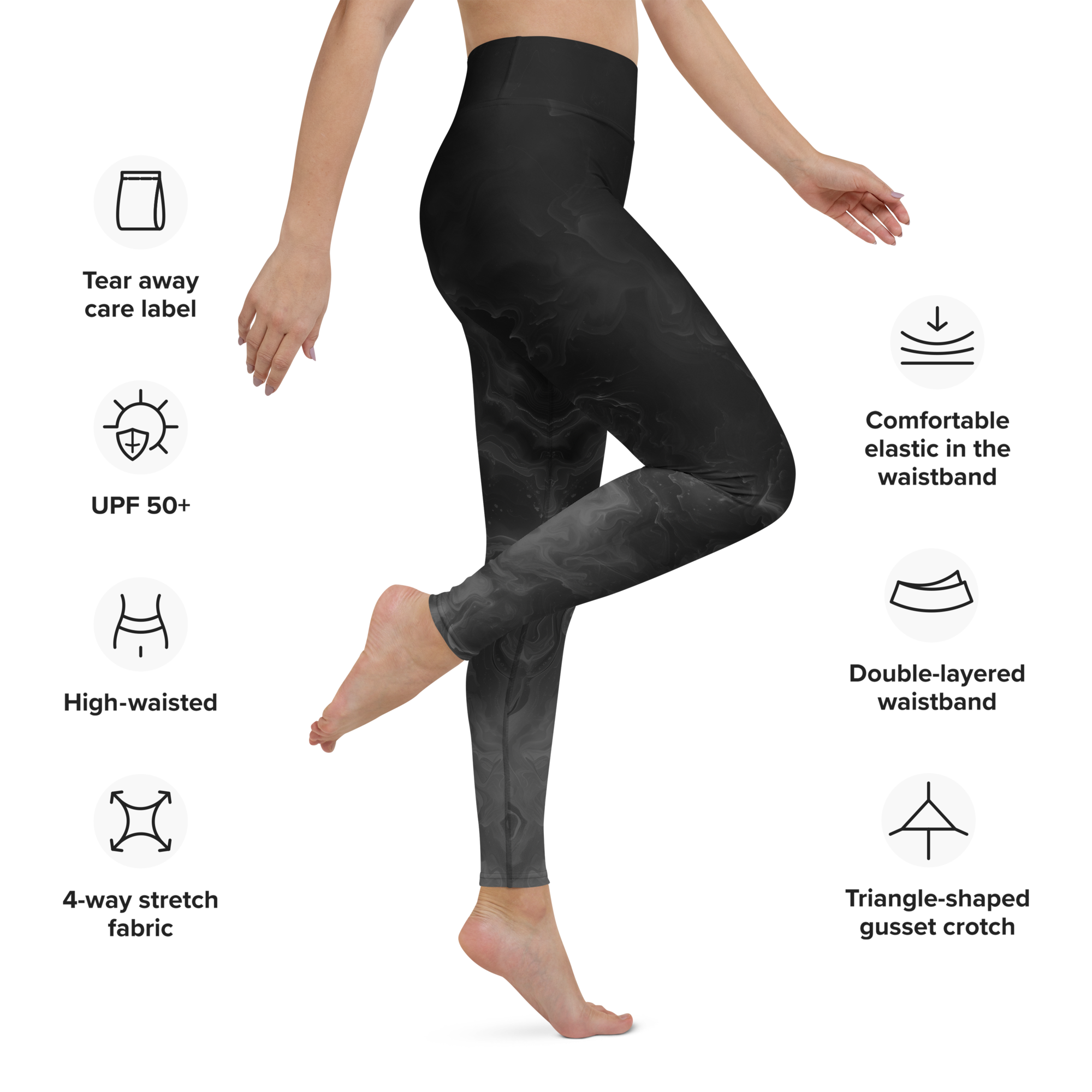 Awaken - Black High-Waist Leggings