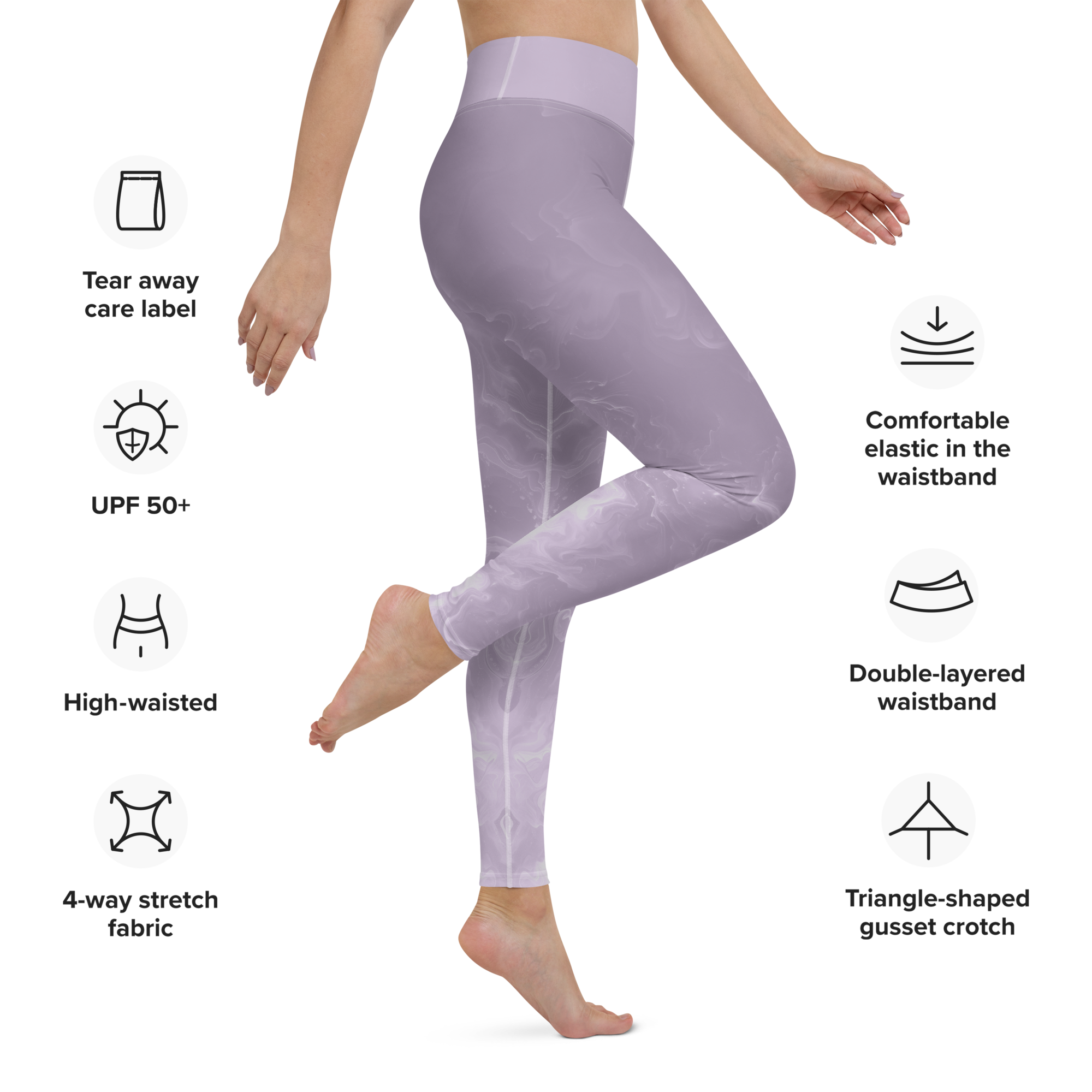 Awaken - Lavender High-Waist Leggings