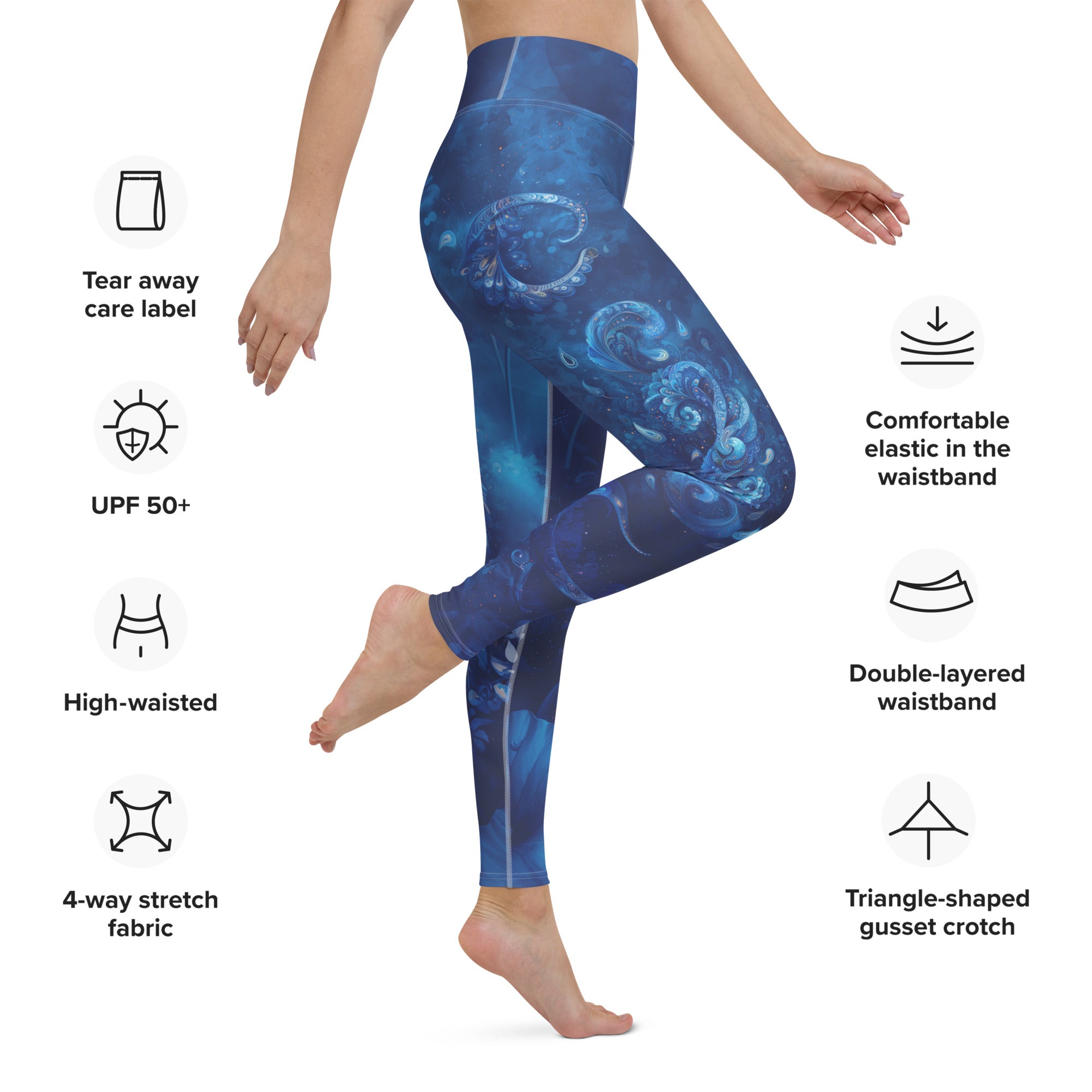 Believe - Navy High-Waist Leggings