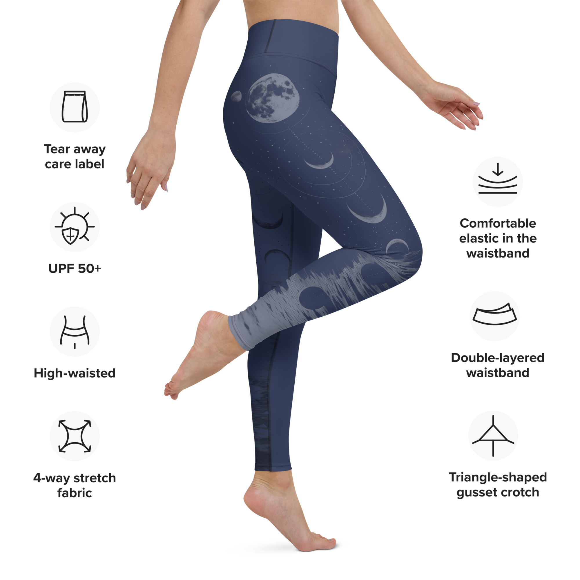 Soul - Navy High-Waist Leggings