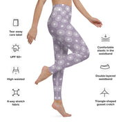 Infinite Circle - Lavender High-Waist Leggings