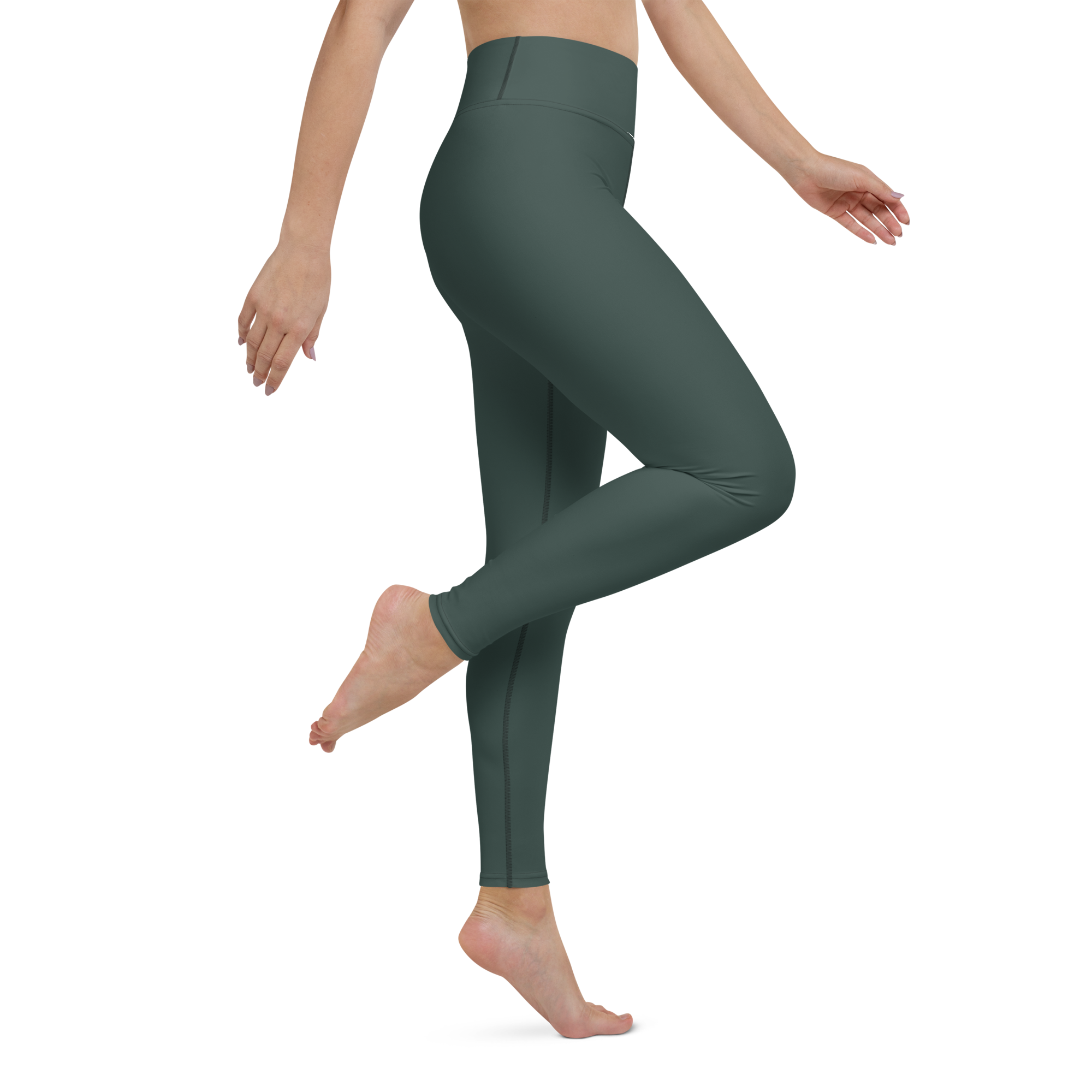 Basics - Green High-Waist Leggings