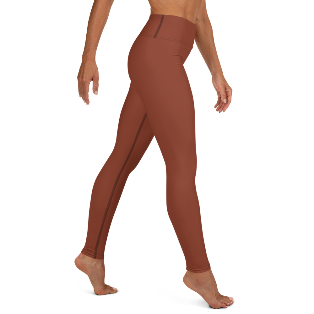 Basics - Terracotta High-Waist Leggings