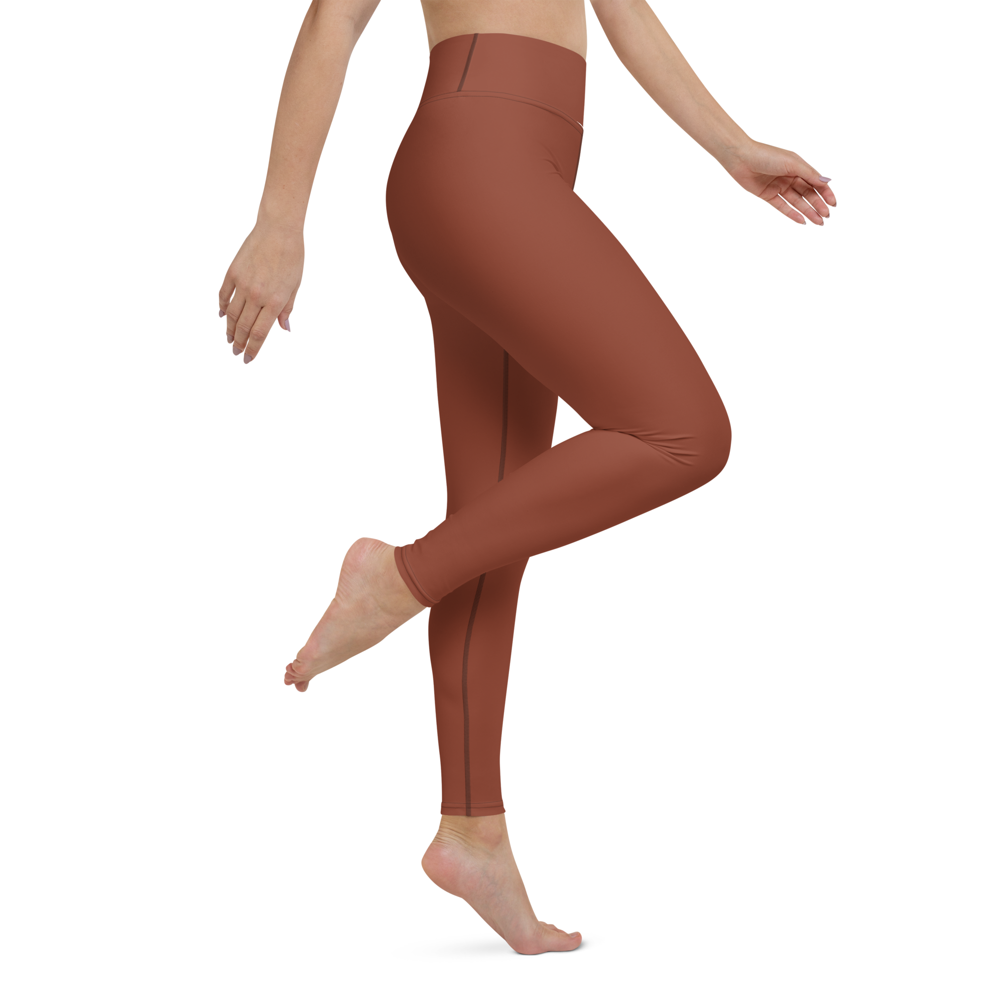 Basics - Terracotta High-Waist Leggings