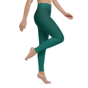 Green Faded High-Waist Leggings