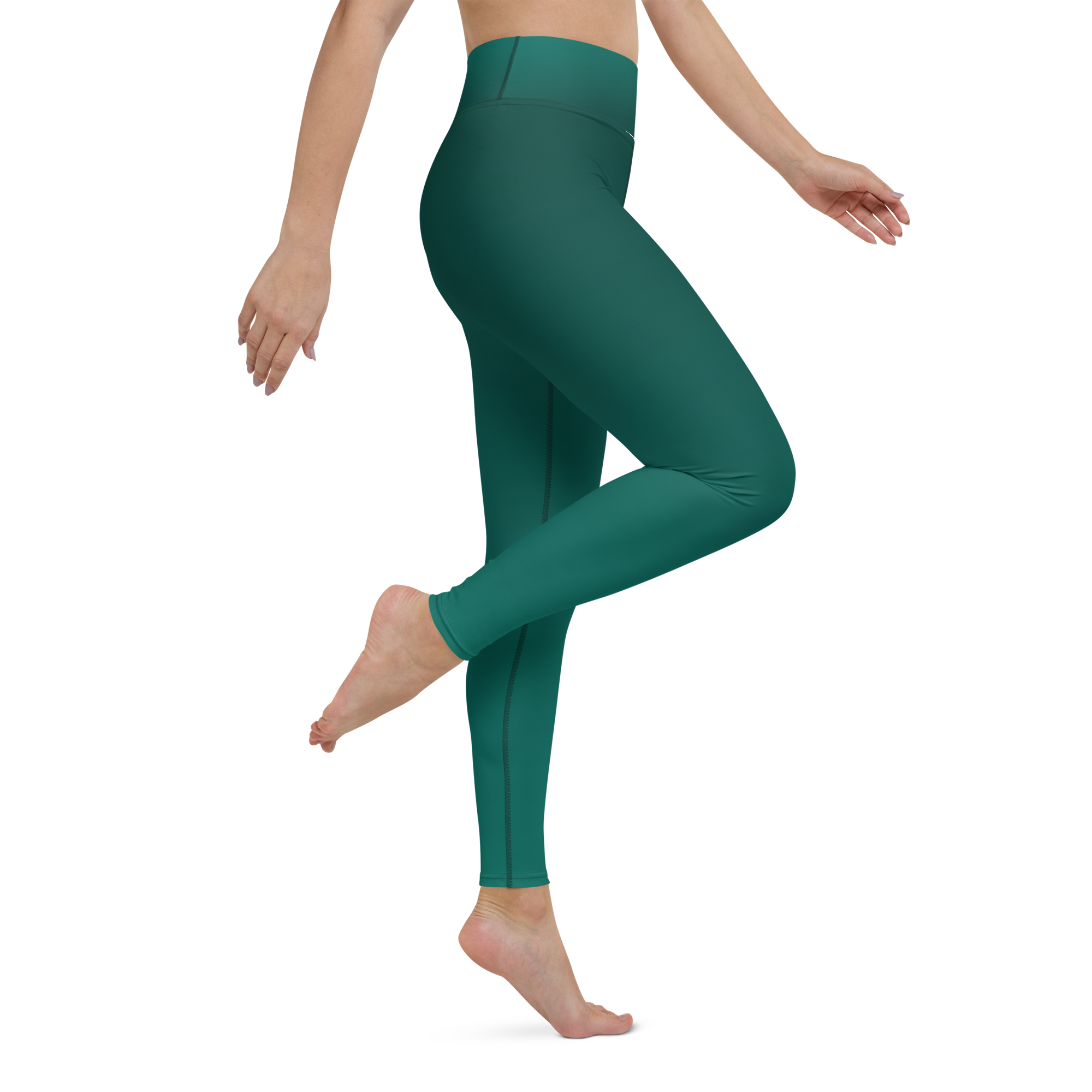 Green Faded High-Waist Leggings