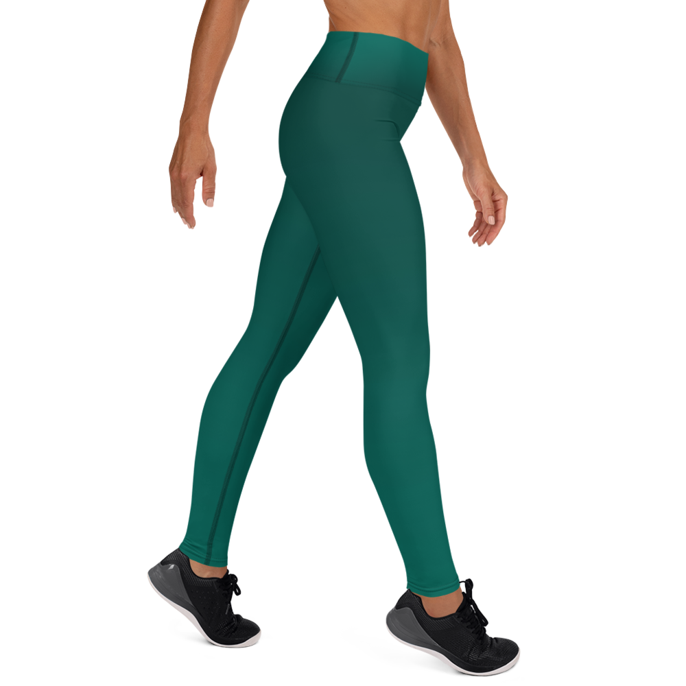 Green Faded High-Waist Leggings