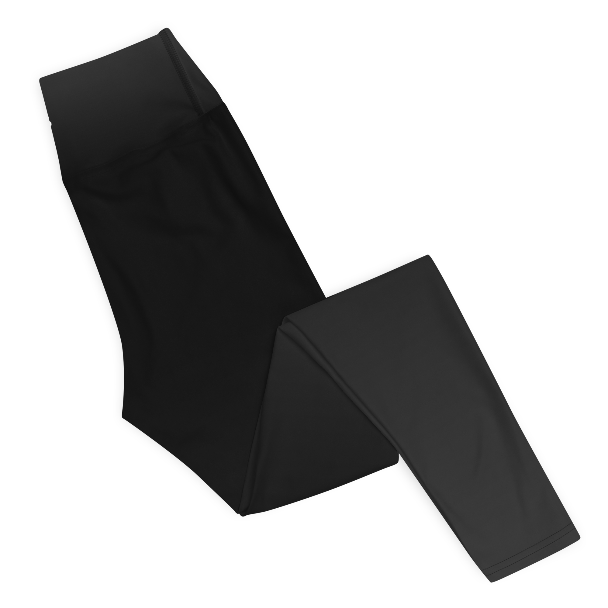 Black Faded High-Waist Leggings