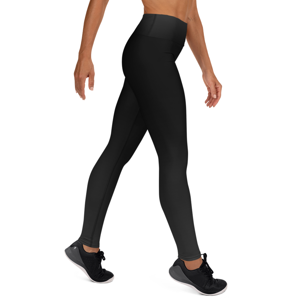 Black Faded High-Waist Leggings