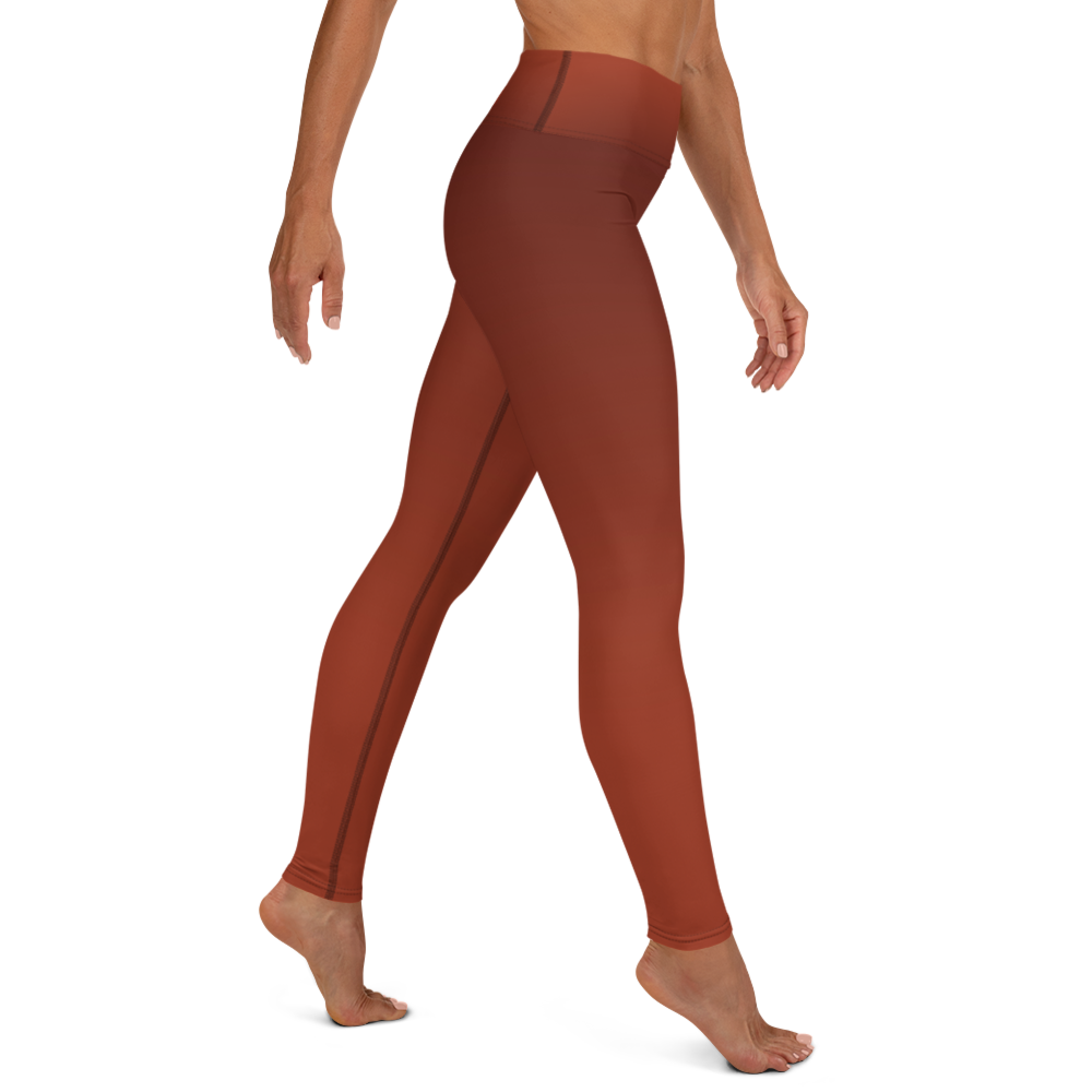 Faded - Terracotta High-Waist Leggings