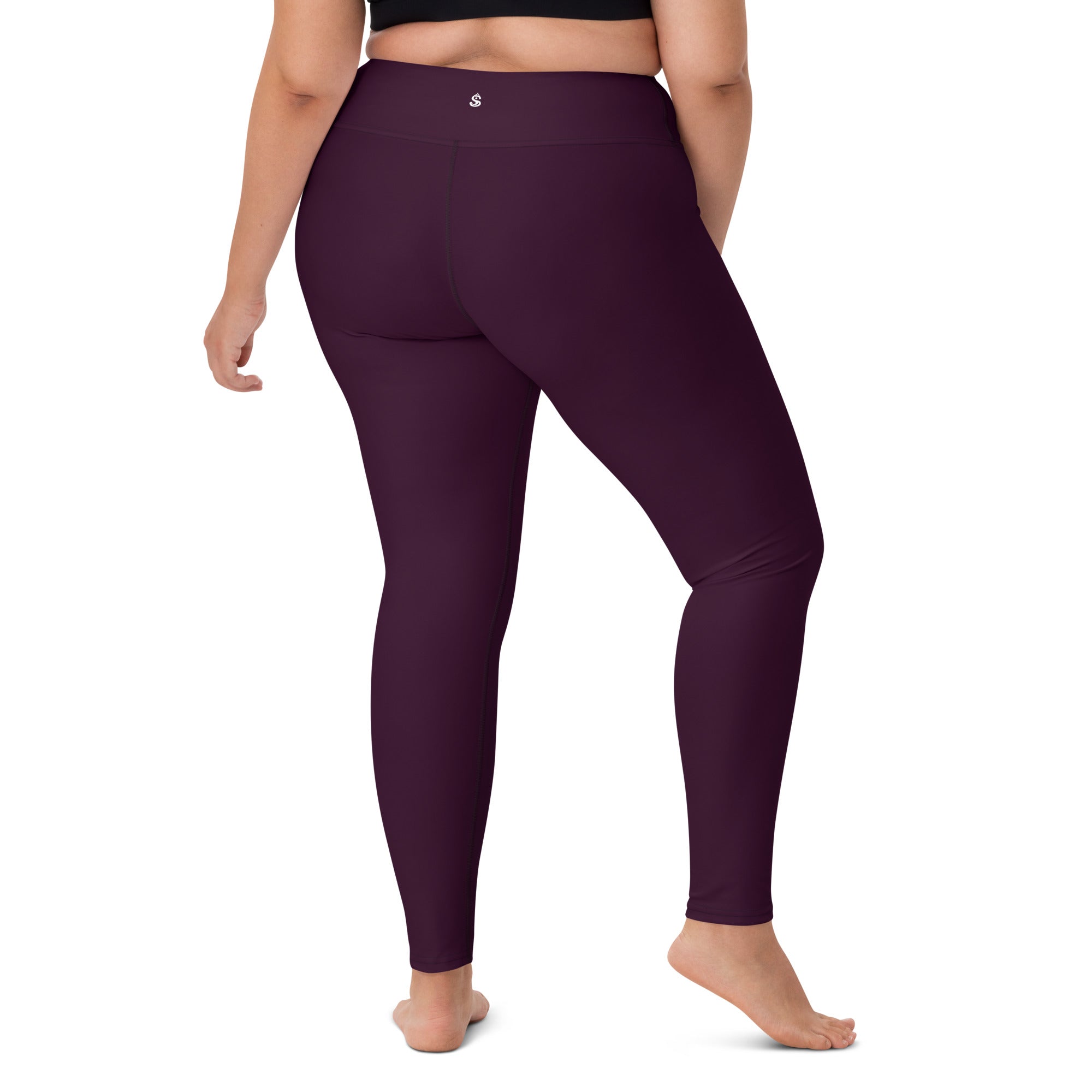 Basics - Eggplant High-Waist Leggings