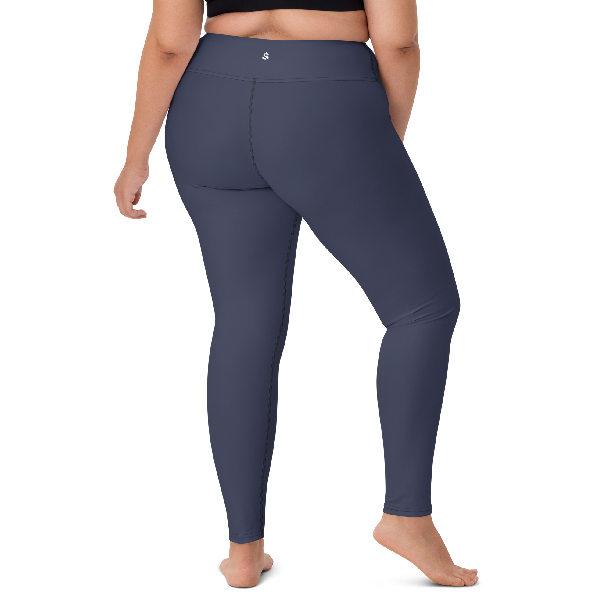 Basics - Navy High-Waist Leggings