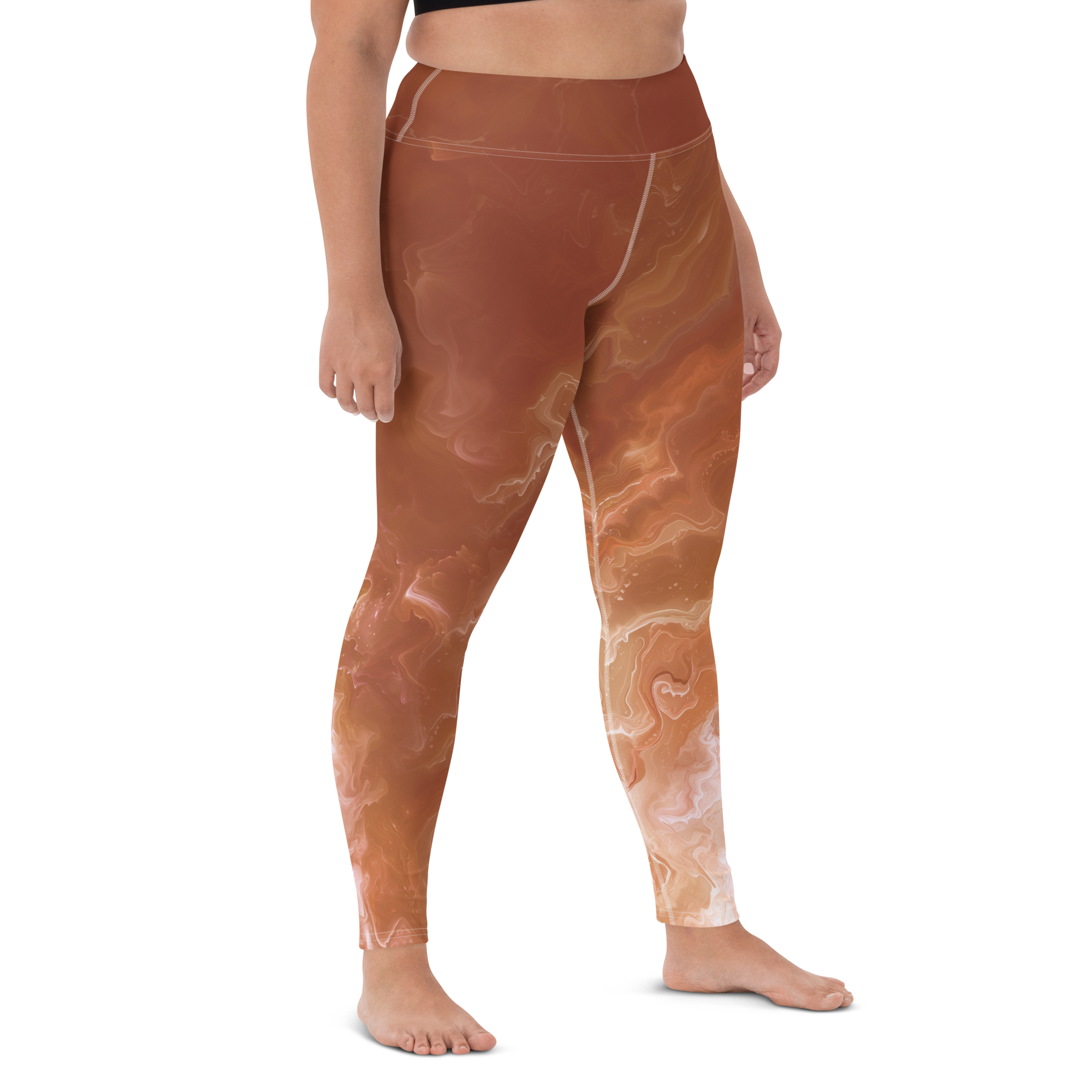 Awaken - Terracotta High-Waist Leggings