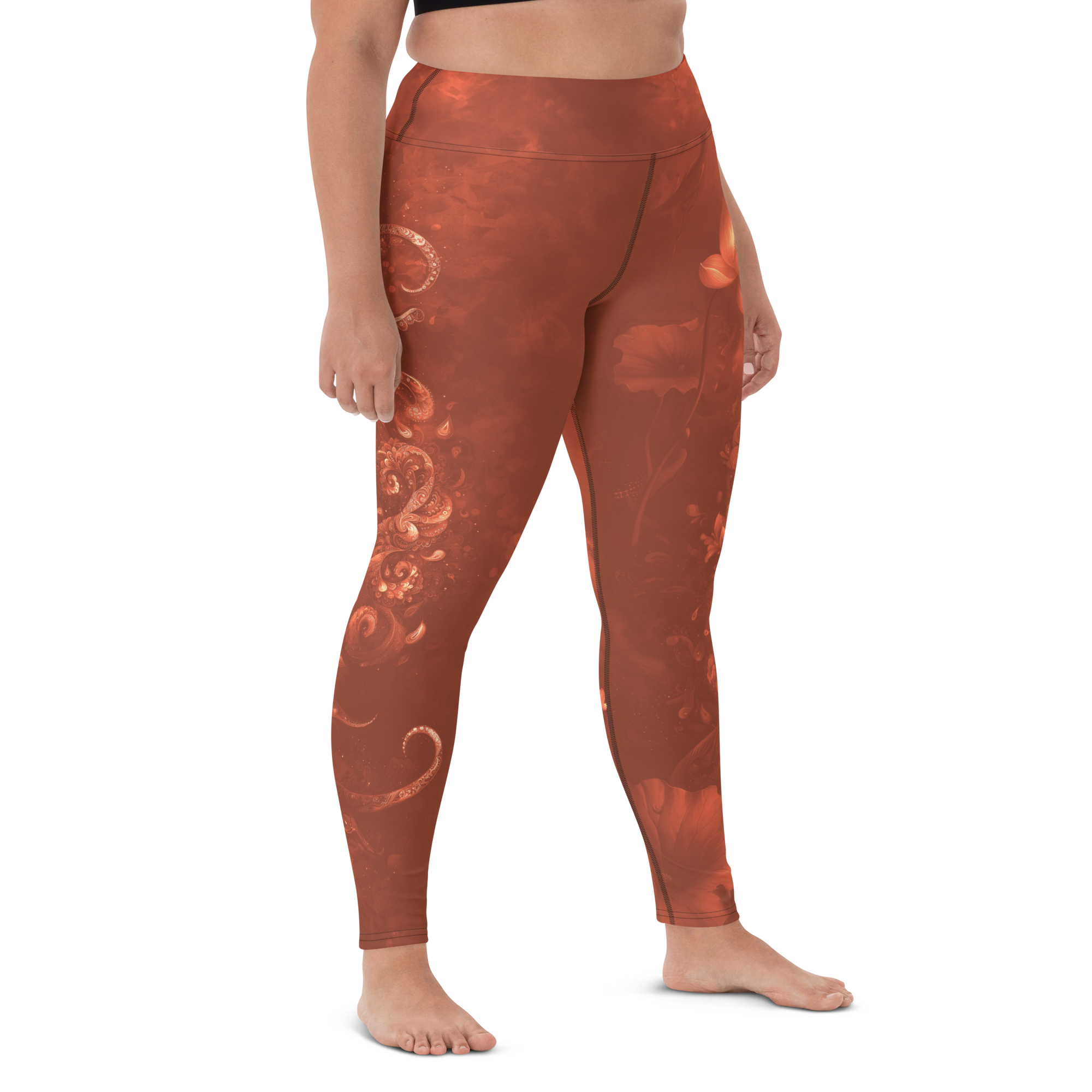 Believe - Terracotta High-Waist Leggings