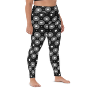 Infinite Circle - Black High-Waist Leggings