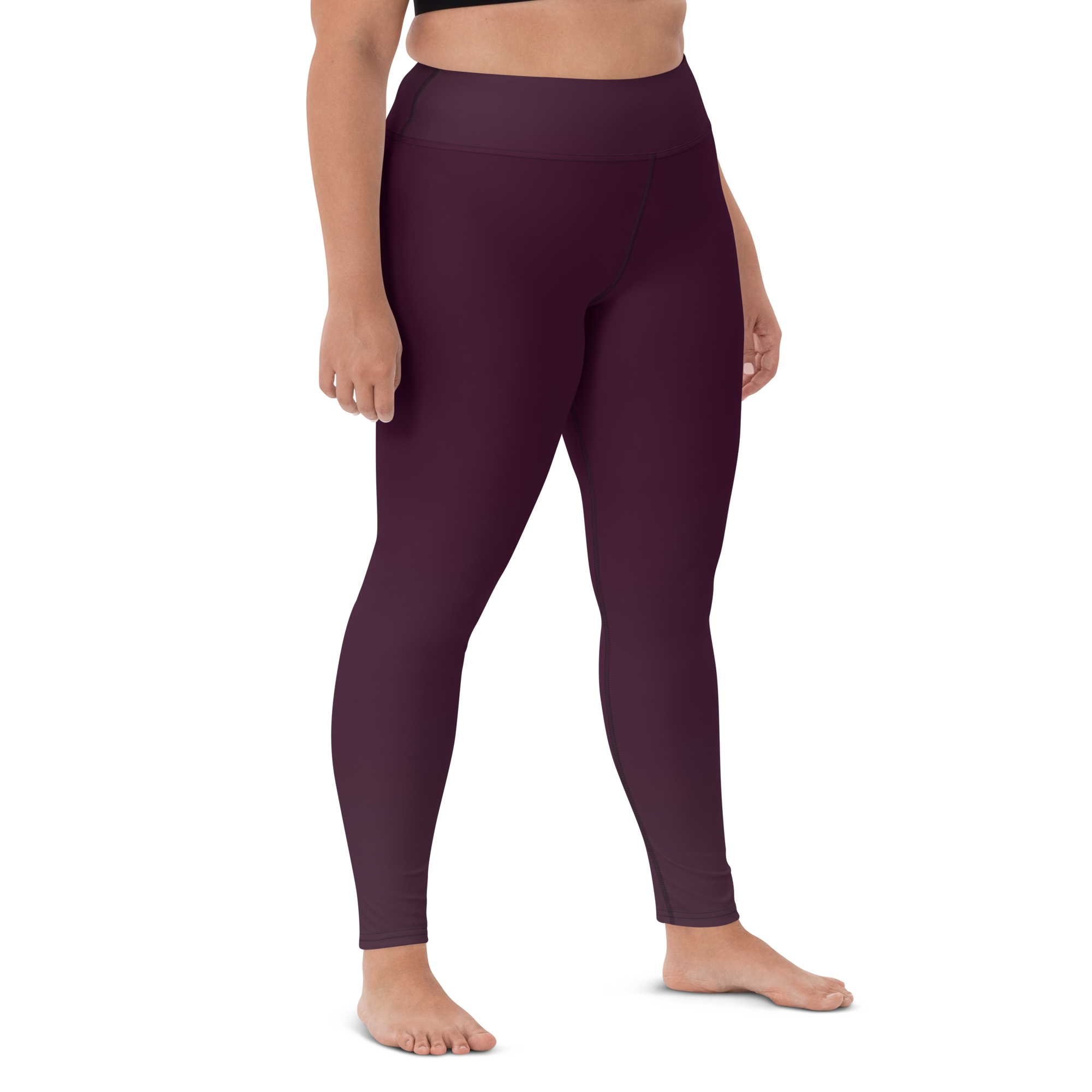 Faded - Eggplant High-Waist Leggings