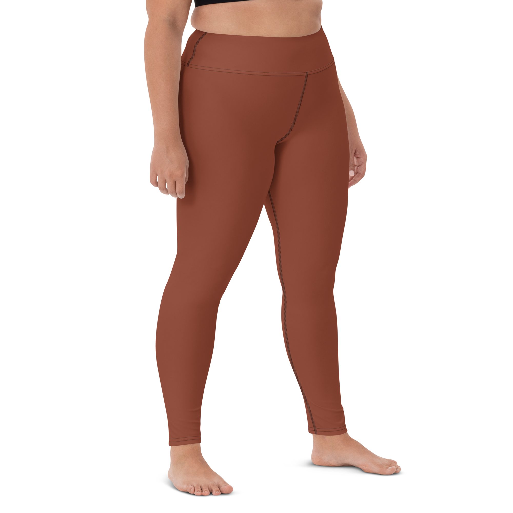 Basics - Terracotta High-Waist Leggings