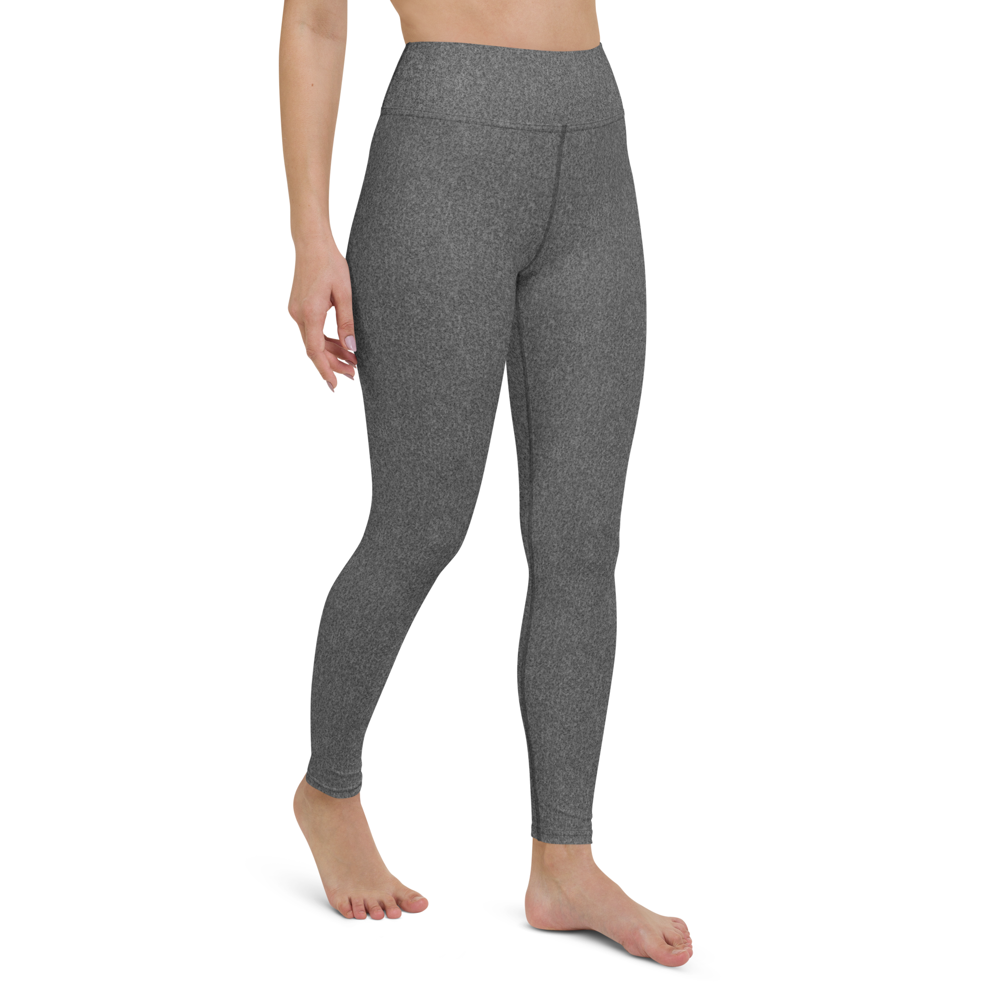 Heather Dark Grey High-Waist Leggings