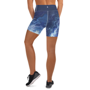 Awaken - Navy High-Waist Biker Shorts