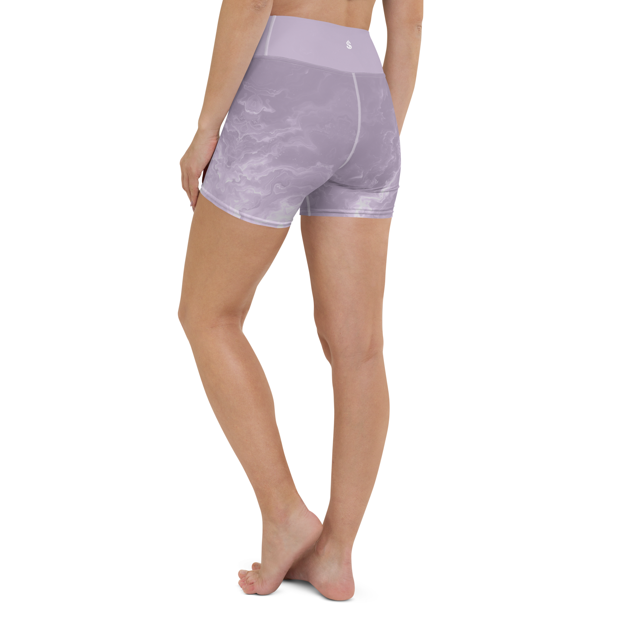 Awaken - Lavender High-Waist Biker Shorts