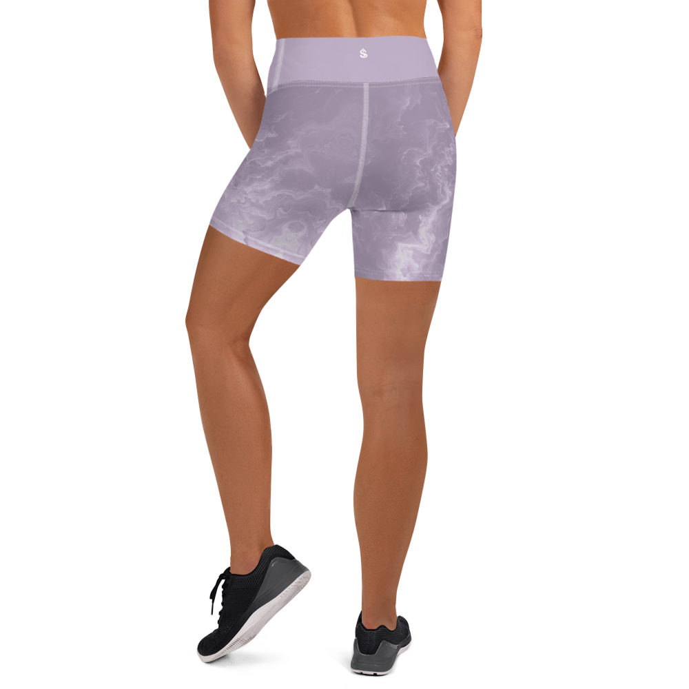 Awaken - Lavender High-Waist Biker Shorts