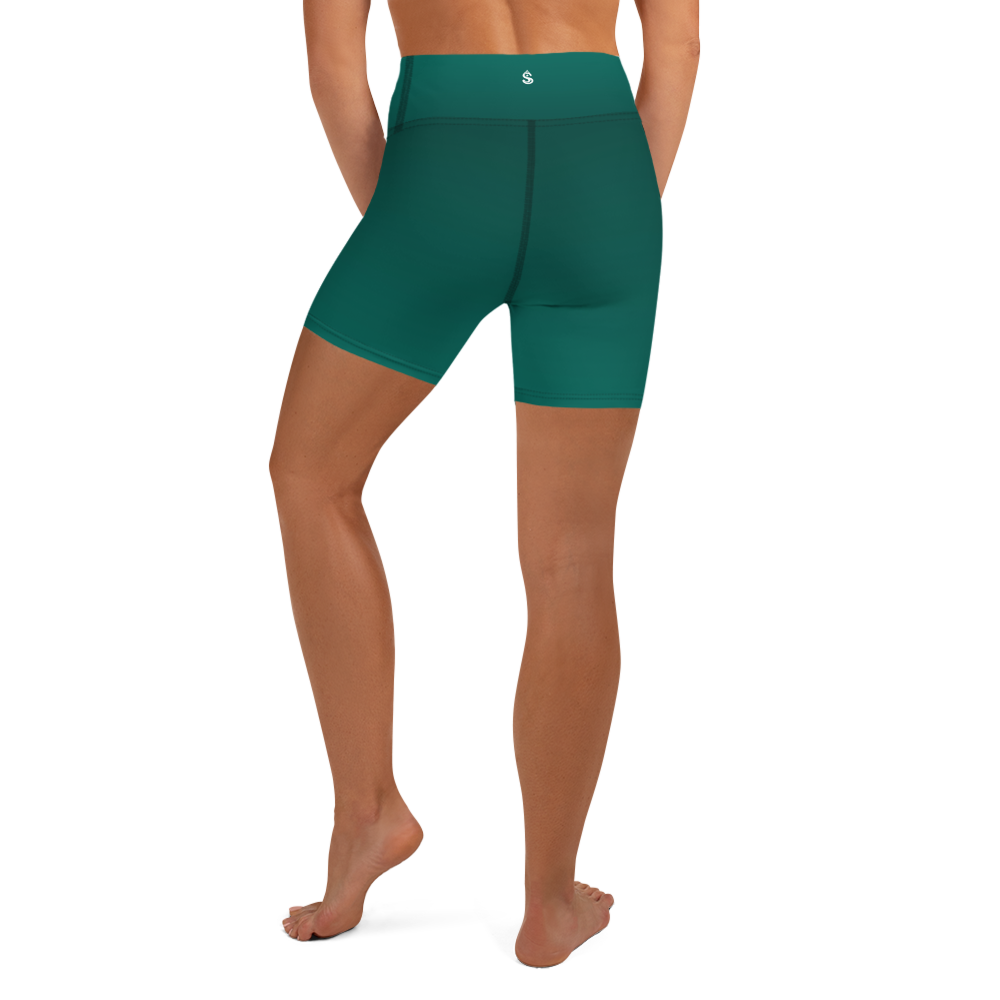 Faded - Green High-Waist Biker Shorts