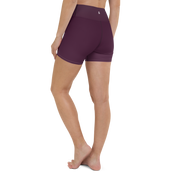 Faded - Eggplant High-Waist Biker Shorts