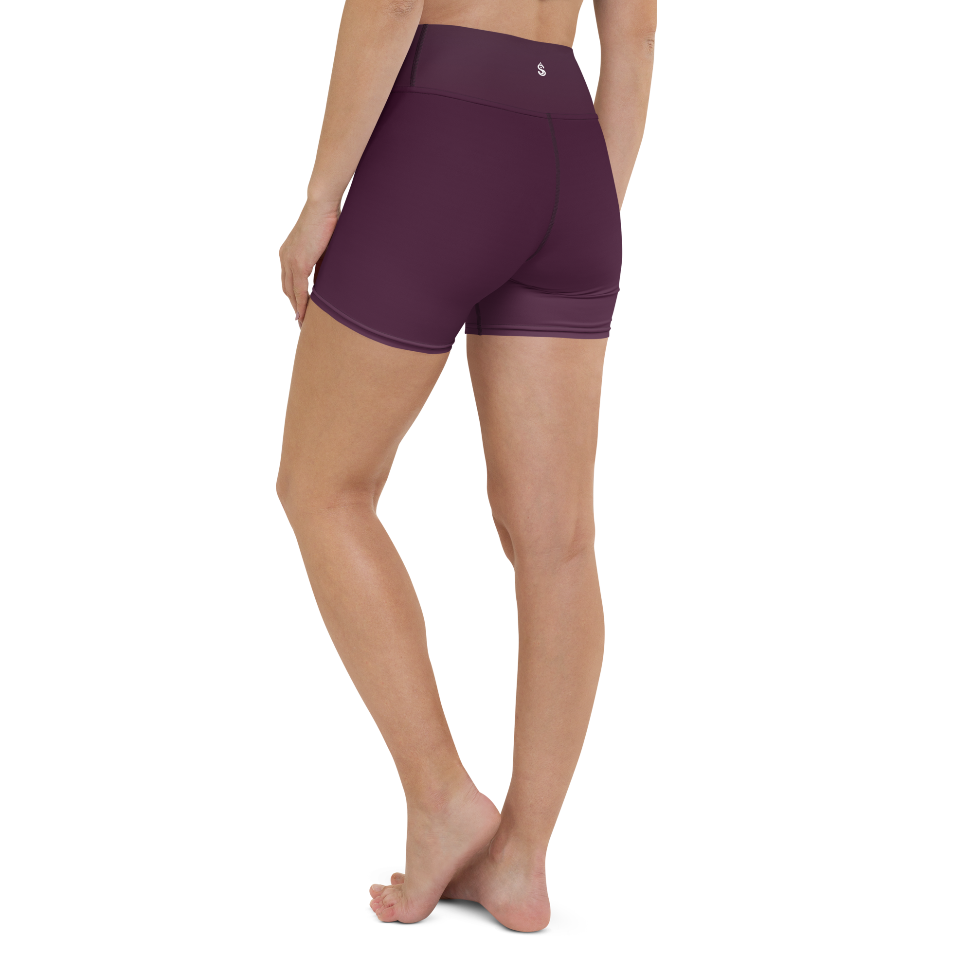 Faded - Eggplant High-Waist Biker Shorts