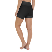 Faded - Black High-Waist Biker Shorts